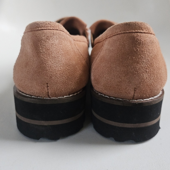 ASOS Terracotta Pink Suede Kiltie Tassel Loafers, 7 - Picture 2 of 11